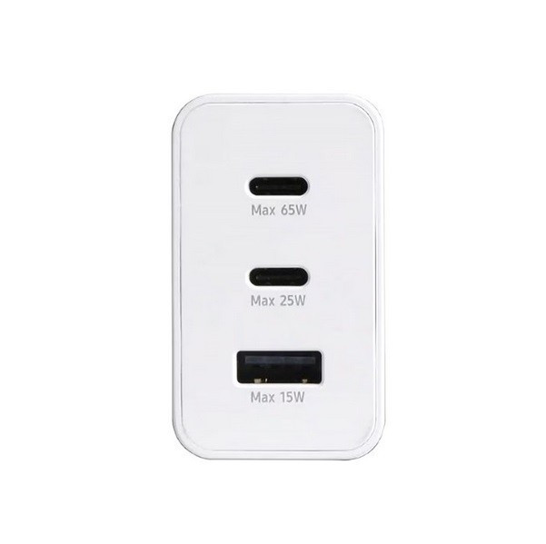Incarcator telefon ZK-16, 65W,  2 porturi PD/Type-C + 1 port USB, incarcare super rapida, alb — varianta 2