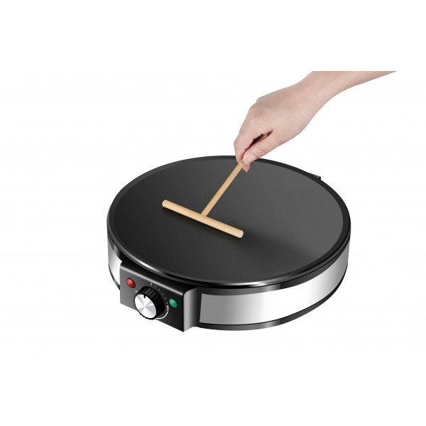Aparat pentru preparat clatite ZLN 2922, negru/Inox, putere 1200W, diametru plita 30 cm, temperatura ajustabila — varianta 2
