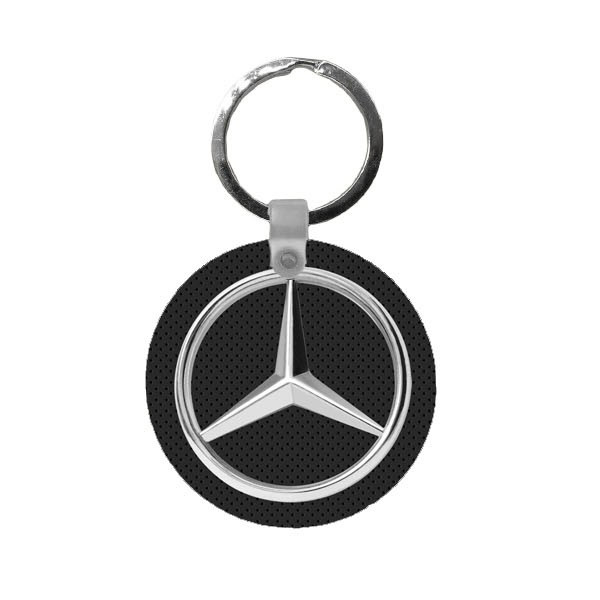 Breloc din MDF (lemn) cu logo auto, inel de sustinere metalic, model 10