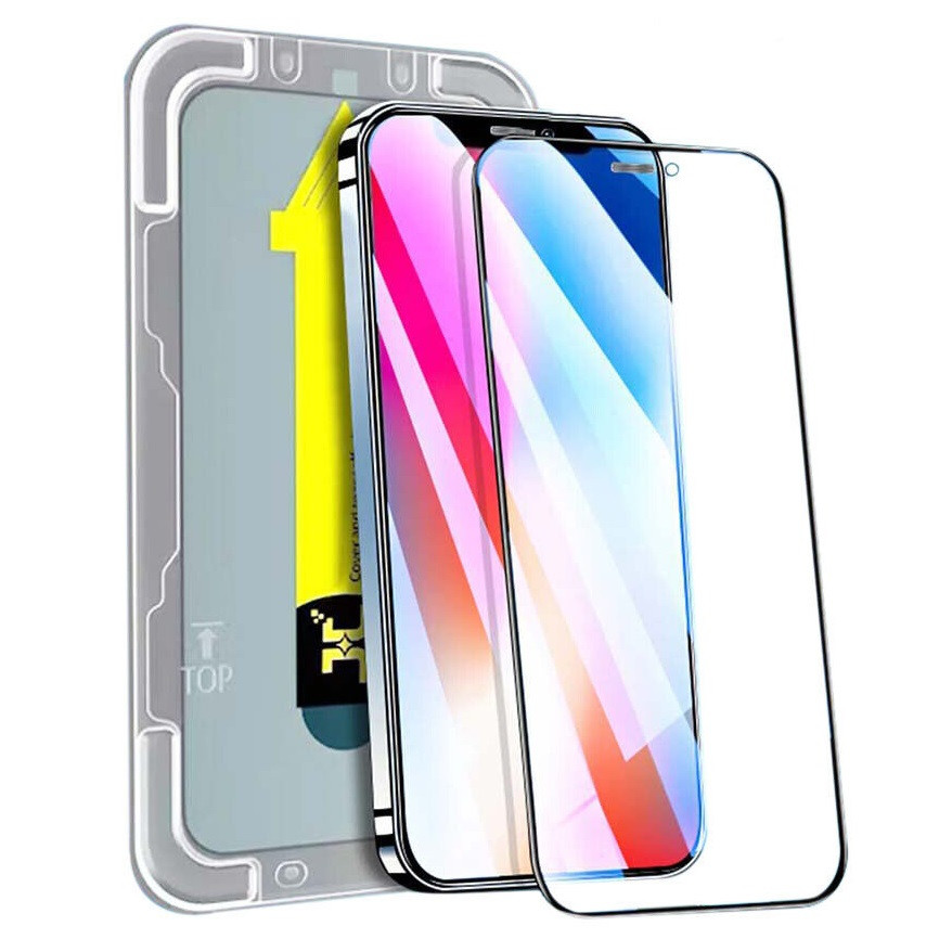 Folie sticla Apple iPhone 11 Pro / iPhone X/XS, Full Glue Premium Glass,  kit instalare rapida, margini negre