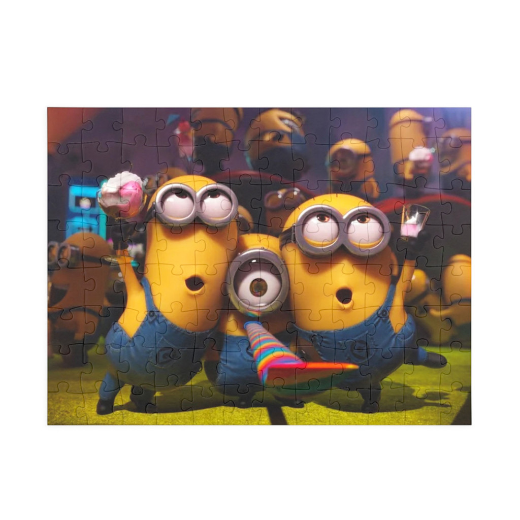 Puzzle 80 piese, 20 x 15 cm, personaje Minions, model 2