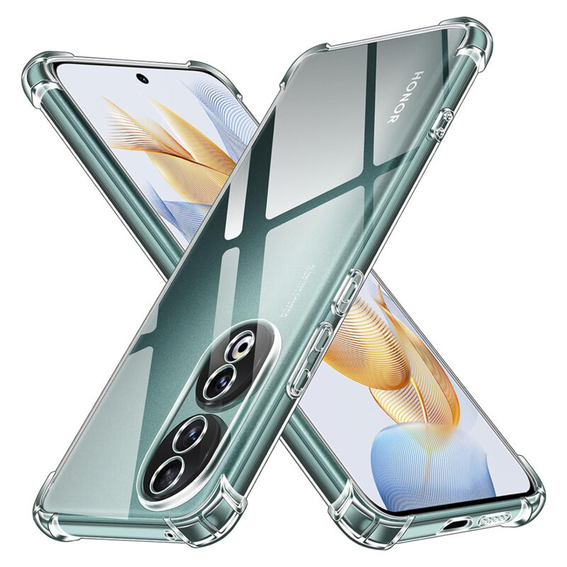 Husa protectie Honor 90 5G, TPU transparent, intarituri in colturi, grosime 1,5 mm