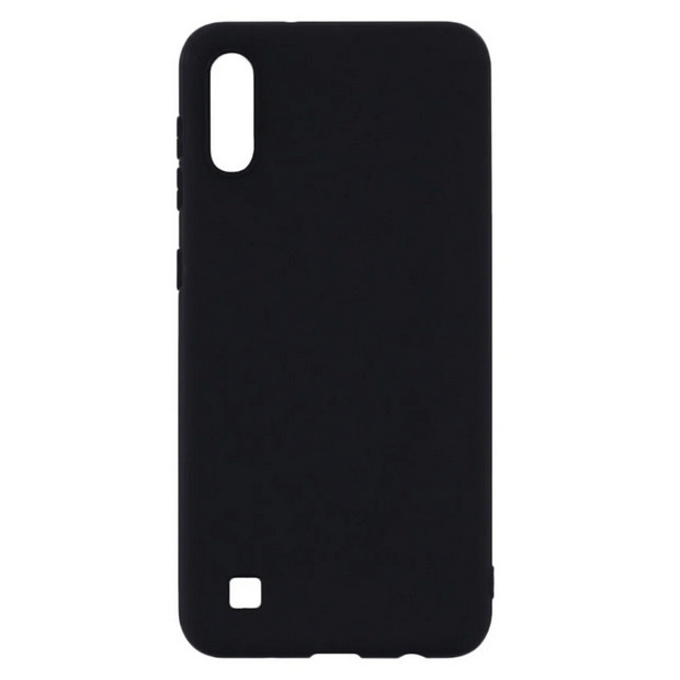 Husa Samsung Galaxy A10, Luxury Silicone, catifea in interior, neagra