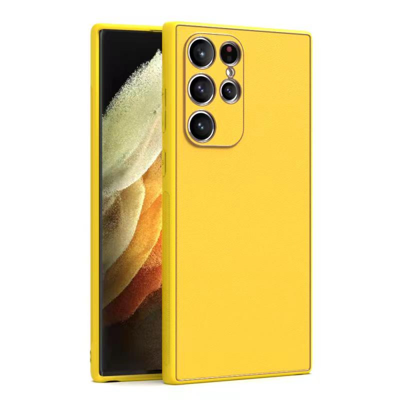 Husa Samsung Galaxy A05s, Yolo Eco-Leather, piele ecologica, galbena