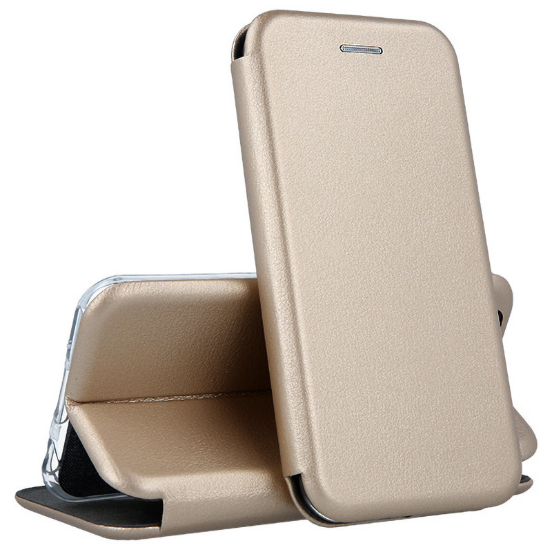 Husa protectie Xiaomi 14T, Prestige Book, inchidere magnetica, auriu