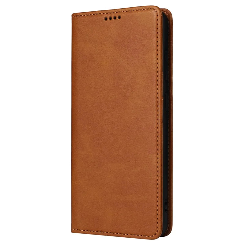 Husa Samsung Galaxy A17, Elegant Book Case, inchidere magnetica, maro