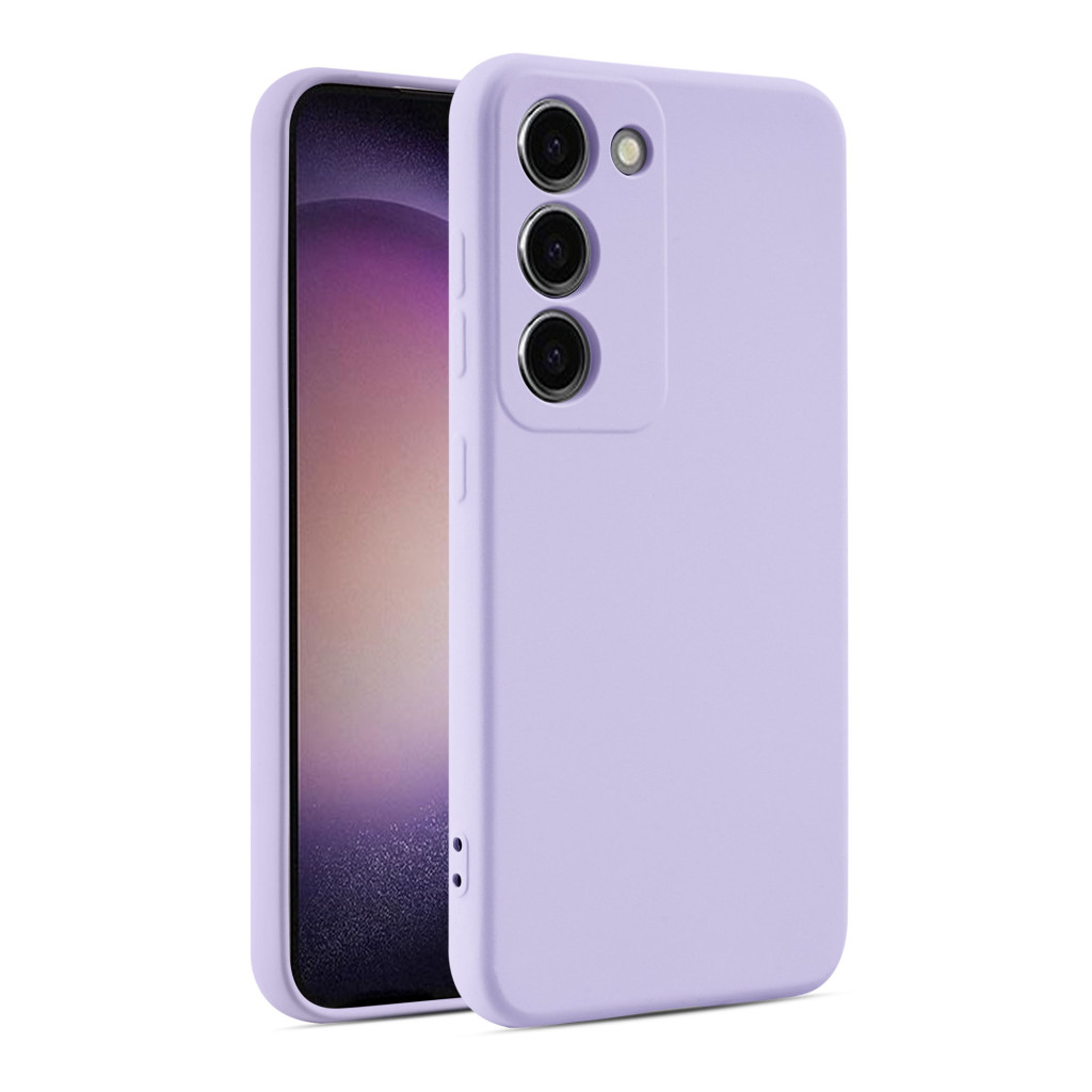Husa Samsung Galaxy A16 5G, Luxury Silicone, protectie camera, catifea in interior, mov lila