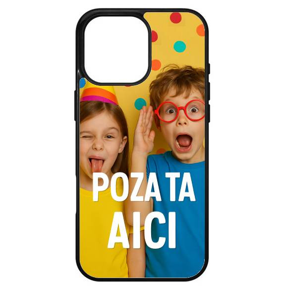 Husa Apple iPhone 15 Pro Max, Colorful Aluminium TPU, personalizata cu poza ta!