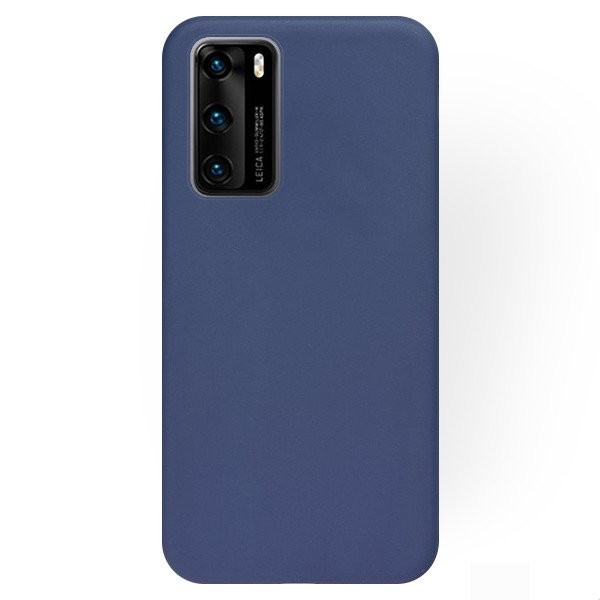 Husa Huawei P40 Matt TPU, silicon moale, albastru inchis