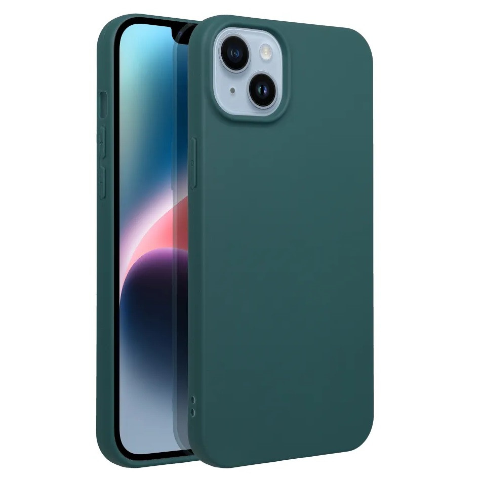 Husa Xiaomi 13T, Matt TPU, silicon moale, verde inchis