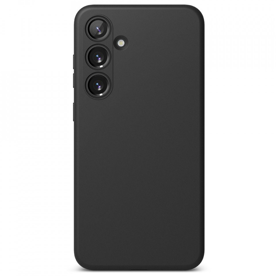 Husa Samsung Galaxy S25 Plus / S25+, Matt TPU, silicon moale, protectie camere, neagra
