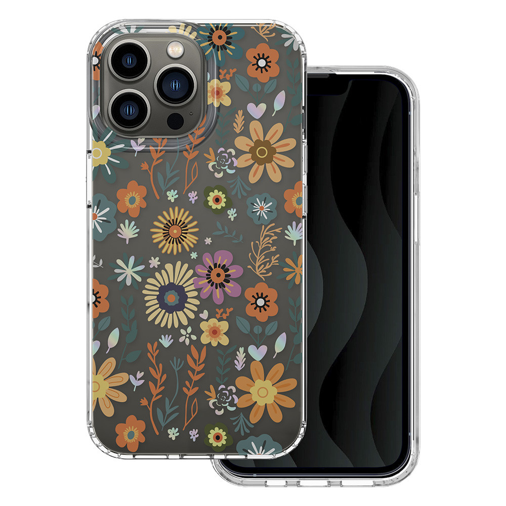 Husa Apple iPhone 14 Pro, IMD Print Case, TPU flexibil, transparent, Field