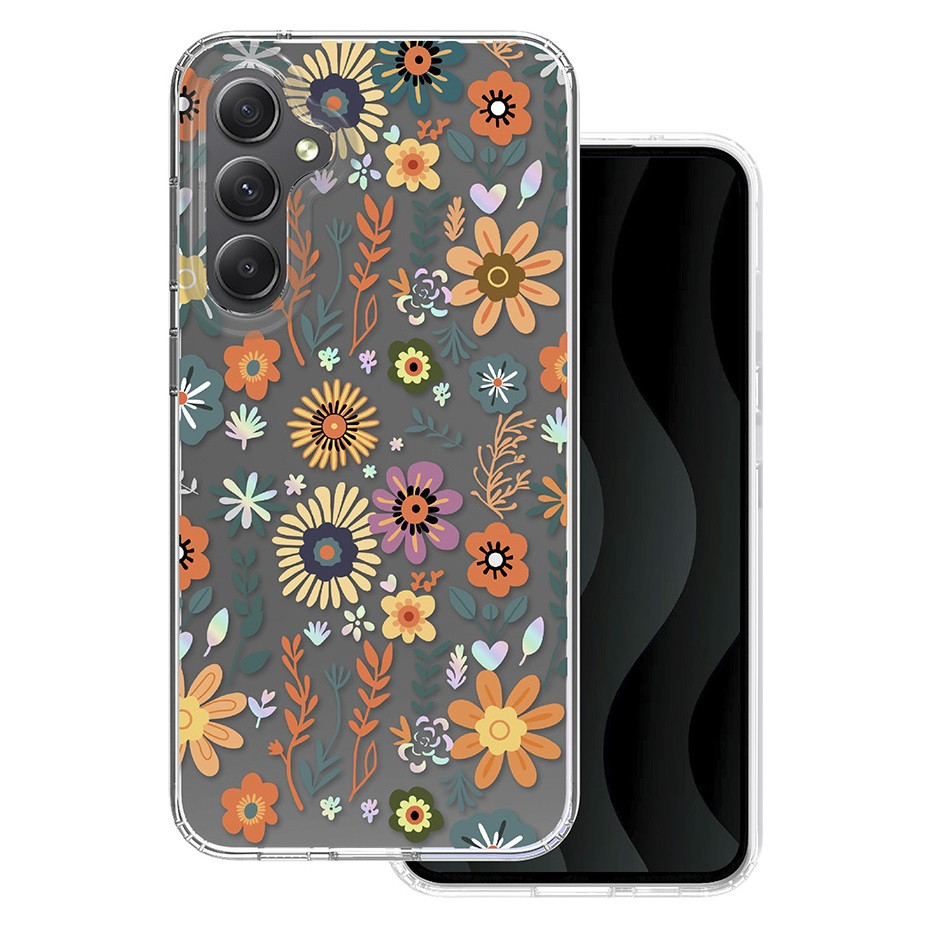 Husa Samsung Galaxy S24, IMD Print Case, TPU flexibil, transparent, Field