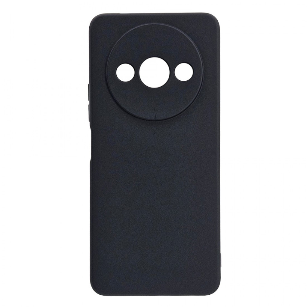 Husa protectie Xiaomi Redmi A3, Luxury Silicone, catifea in interior, protectie camere, neagra