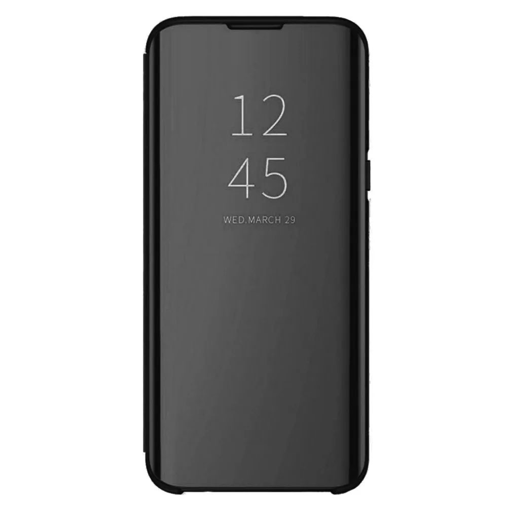 Husa Samsung Galaxy A10, Mirror Clear View, neagra