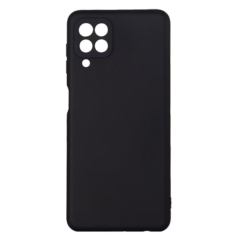 Husa Samsung Galaxy A12, Luxury Silicone, catifea in interior, neagra