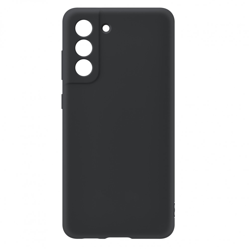 Husa Samsung Galaxy S21 Plus (S21+), Luxury Silicone, catifea in interior, protectie camere, neagra