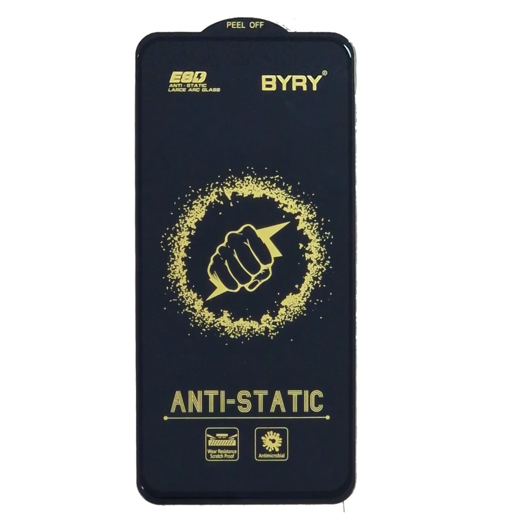 Folie sticla Xiaomi Redmi 12, BYRY Antistatic ESD, margini negre