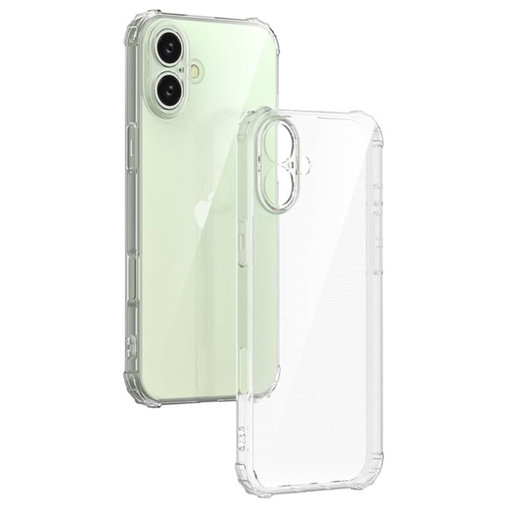 Husa Apple iPhone 16, TPU transparent, intarituri in colturi, protectie camere, grosime 1,5 mm
