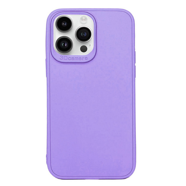 Husa protectie Apple iPhone 16 Pro Max, Matt TPU My Choice, silicon moale, mov lila