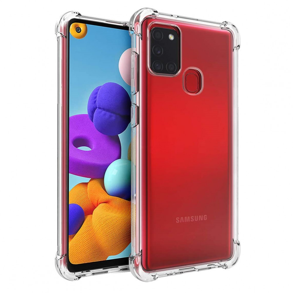 Husa de protecție pentru Samsung Galaxy A21s, intărituri in colțuri, TPU transparent