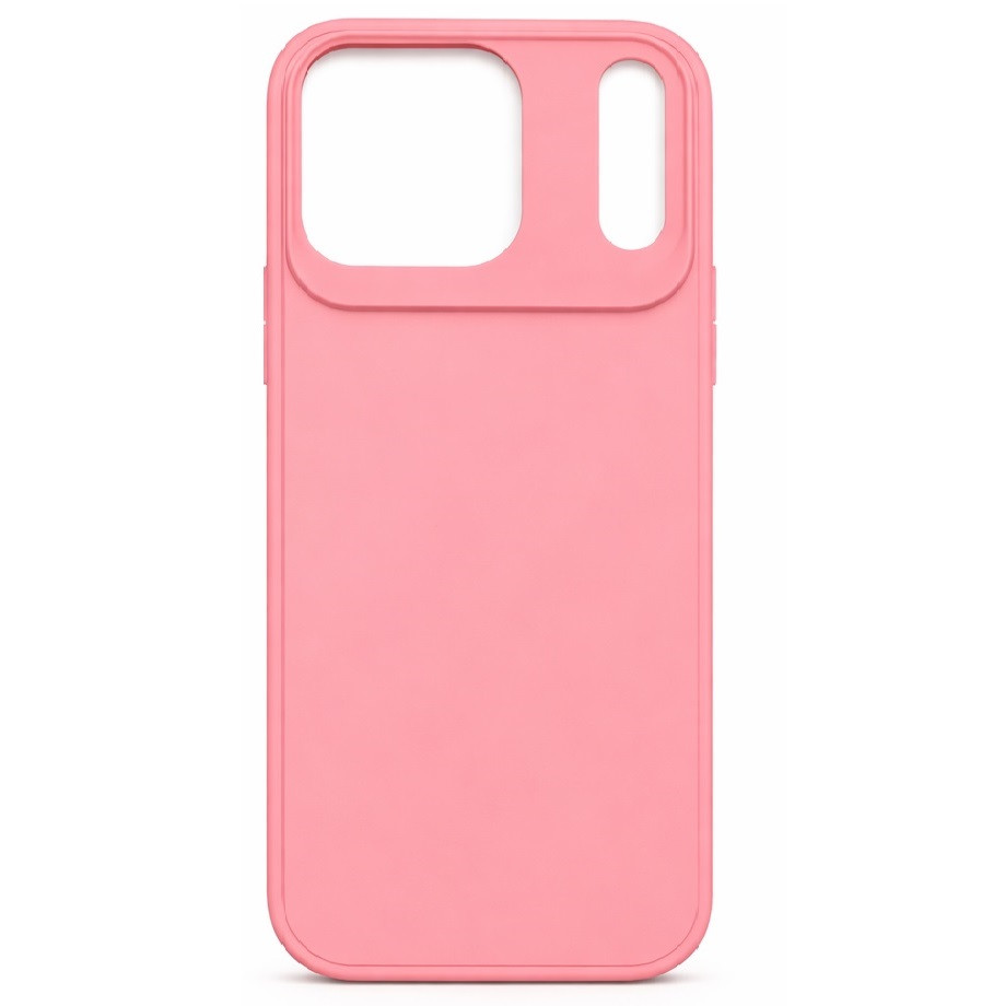 Husa protectie Apple iPhone 17 Pro Max, Matt TPU My Choice, silicon moale, roz pal