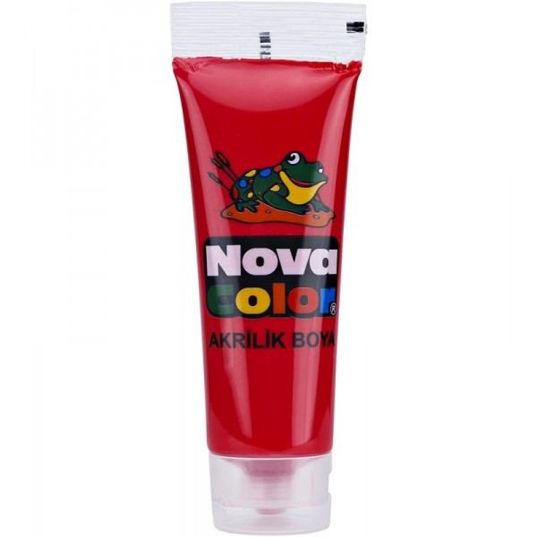 Culori acrilice Nova Color, 75ml, rosu