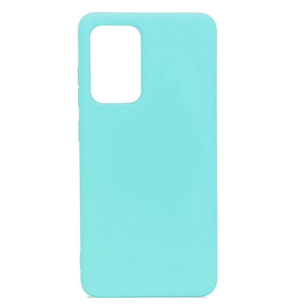 Husa Samsung Galaxy A52 4G/5G Matt TPU, silicon moale, turcoaz
