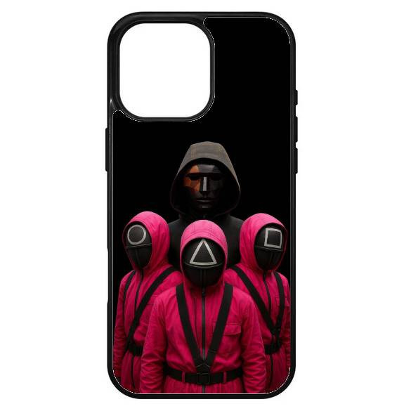 Husa protectie Apple iPhone 14 Pro, Colorful Aluminium TPU, design Squid Game 4