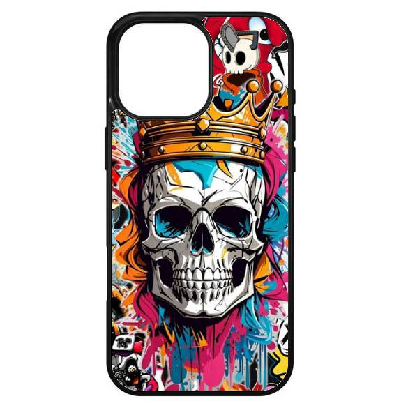 Husa protectie Apple iPhone 13 Pro Max, Colorful Aluminium TPU, design Skull 1