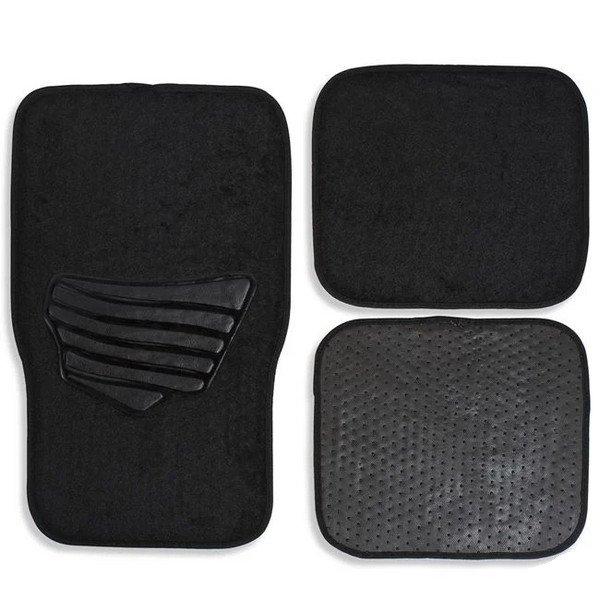 Set 4 covorase auto, mocheta, antiderapante, negre