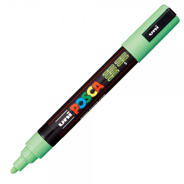 Marker UNI Posca PC-5M, varf rotund, 1.8-2.5mm verde deschis