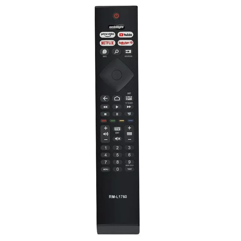 Telecomanda universala Philips Smart TV si Android TV, taste Netflix, Youtube, Ambilight, Alien RM-L1760